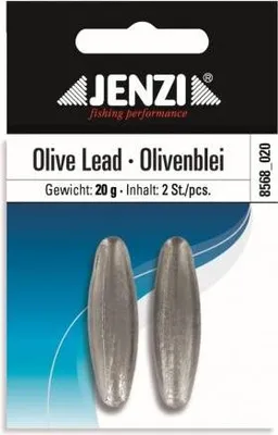 Produktbild von Jenzi Olivenblei mit Durchgangskanal 20g, 2 Stück