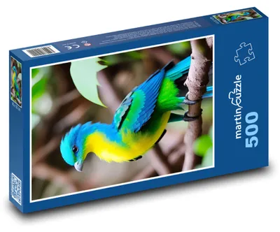 Zdjęcie produktu dla Puzzle 500 Kolorowy ptak Turako - martinpuzzle