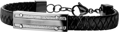 Imagen del producto de Pulsera para hombre Police, modelo PJ26046BLU.03, de cuero, con una longitud de 19 cm