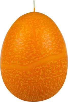 Image de Bougie aux oeufs - Orange 120x80mm