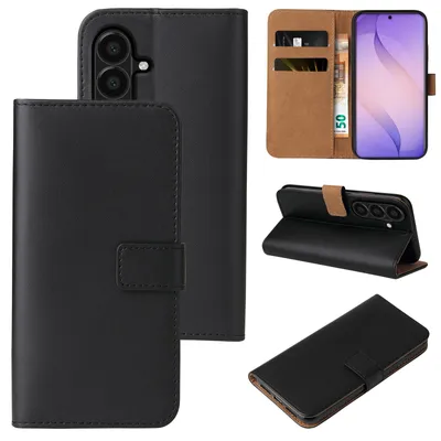 Produktbild von Handyhülle für Samsung Galaxy S26 FE Klapphülle Bookcase Flip Cover Hülle Handy Tasche Etui Farbe: Schwarz