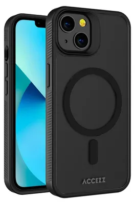 Immagine prodotto di Accezz Rugged Frosted Back Cover con MagSafe iPhone 13 - Nero