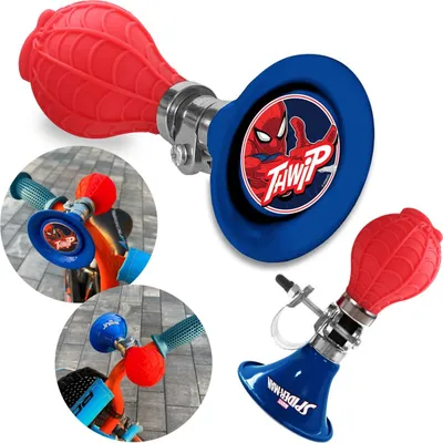 Obrázek produktu pro MARVEL Spider-Man TRUBKA na kolo, KLAKSON na kolo, PÍŠŤALKA, ZVONEK pro chlapce