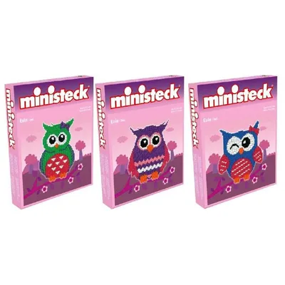 Produktbild von Minist. Eulen 3-fach sortiert
