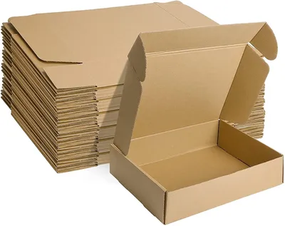 Immagine prodotto di Scatole pieghevoli per spedizioni - Cartoni - 20 pezzi - Marrone - 305 x 229 x 76 mm - Adatte per spedizioni - Scatole per imballaggio