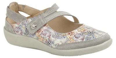 Produktbild von Boulevard Damen Mary-Jane-Schuhe, Leder/Wildleder DF1567 (38 EU) (Grau)