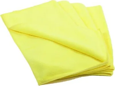 Produktbild von 20x Premium Mikrofasertücher 40x40cm gelb waschbar extra stark