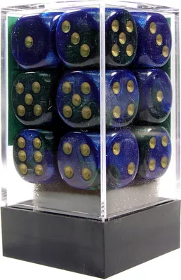 Produktbild von Asmodee 26636, Würfelsatz, Blau, Grün, Unisex, Deutschland, Vereinigtes Königreich, 16 mm, 16 mm