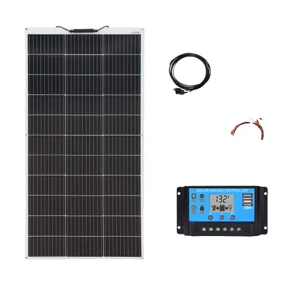 Immagine prodotto di Kit di pannelli solari flessibili, potenza 300W, 2 pezzi monocristallini, opzione 150W, kit 150W