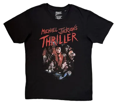Produktbild von Michael Jackson - "Thriller Zombies" T-Shirt für Herren/Damen Uni RO16165 (XL) (Schwarz)