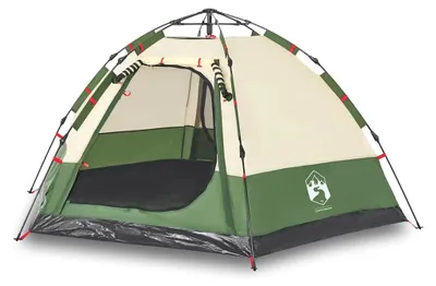 Immagine prodotto di vidaXL Tenda da campeggio 4 persone verde sgancio rapido
