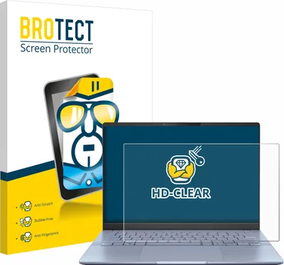 Produktbild von Für ASUS Vivobook S 14 OLED S5406 Schutzfolie BROTECT Displayschutz Display Schutz Folie Klar Transparent