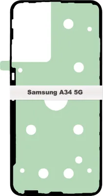 Produktbild von Samsung Galaxy A34 5G SM-A346 Akkudeckel Klebefolie Kleber Backcover Rahmen Adhesive Dichtung Batterie