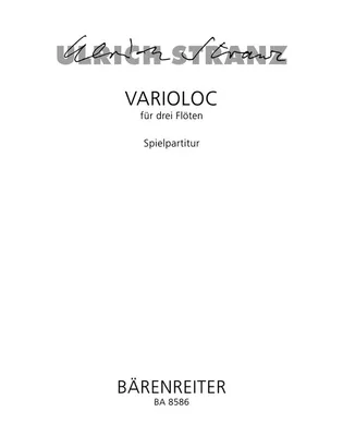 Produktbild von Varioloc fpür 3 Flöten Spielpartitur