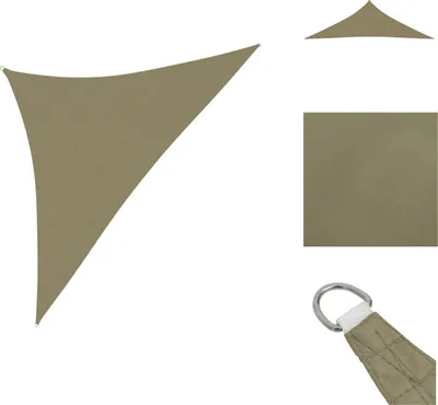 Produktbild von vidaXL Sonnensegel Oxford-Gewebe Dreieckig 2,5x2,5x3,5 m Beige -  Sonnenschirme & Sonnenschutze