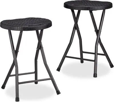 Produktbild von 2 Stk. Klapphocker aus Rattan