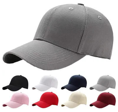 Immagine prodotto di Cappello da baseball unisex, 100% cotone, grigio, taglia unica, regolabile