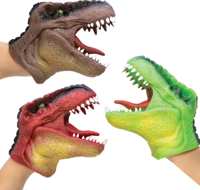 Produktbild von Schylling Maňuška na ruku Dinosaurus - červený