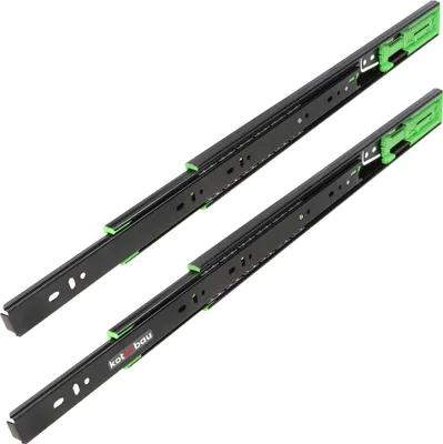 Immagine prodotto di KOTARBAU® 1 coppia di guide per cassetti Guide ad estrazione totale Softclose 450 mm Guide estraibili per cassetti Sistema di guide Guide autochiudenti Guide estraibili Guide telescopiche Guide per cassetti