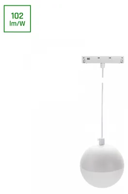 Produktbild von BASIC GLOBE P LED Stromschienenstrahler 48V 10W Warmweiß Weiß