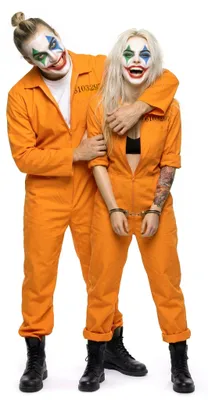 Produktbild von Irrer Halloween Clown Häftling Kostüm Größe: S