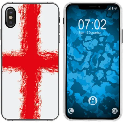 Produktbild von PhoneNatic Case kompatibel mit Apple iPhone Xs Max Silikon-Hülle WM England M4