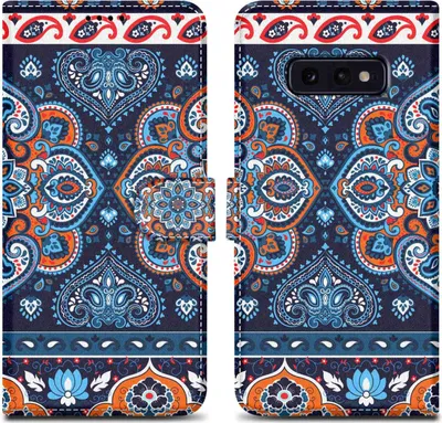 Image de Cadorabo Housse de protection pour Samsung Galaxy S10e Housse Design bleue Housse pour téléphone portable Etui Magnétique Case Cover