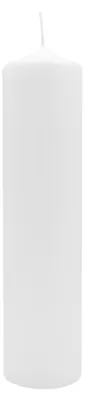 Produktbild von Spitzkopf Stumpen Kerzen Weiß 30 x Ø 7 cm, 6 Stück