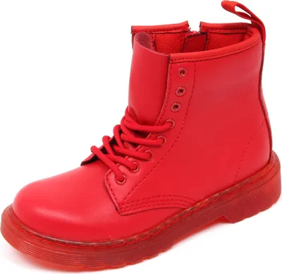 Produktbild von D3008 amphibische Kinder DR. MARTENS rot Stiefel Schuh Kind uni