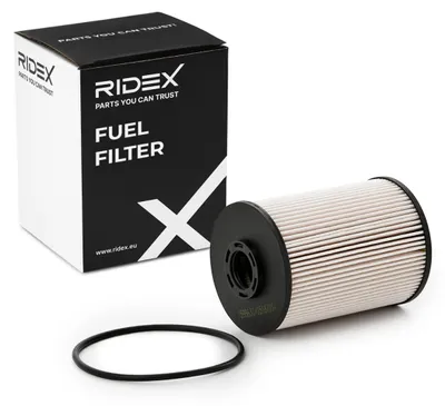 Produktbild von Kraftstofffilter RIDEX 9F0279 für CITROËN C5 III Kombi (RW) Filtereinsatz