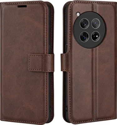 Produktbild von OnePlus 12 Hülle - Coverup Deluxe Klapphülle - Dunkelbraun
