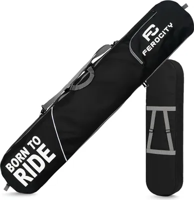Obrázek produktu pro Prémiová taška na snowboard, taška na prkno, taška na snowboard, s popruhem a ramenním popruhem, 169 x 32 cm,