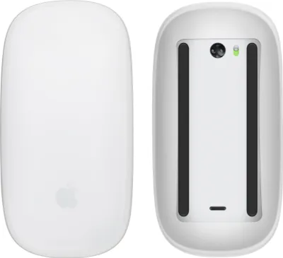 Produktbild von kwmobile Silikon Schutzhülle kompatibel mit Apple Magic Mouse 1 / 2 Hülle - PC Maus Cover aus softem Silikon - Matt Transparent