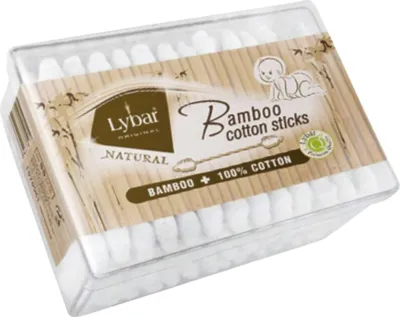 Produktbild von Bambus Baby Ohrenstäbchen, 55 Stück