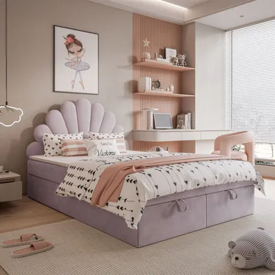 Obrázek produktu pro Kontinentální postel ASHLEY II s bonellovou matrací a topperem 140x200 cm, Magic Velvet 2249