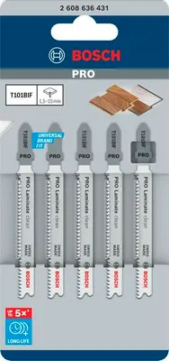 Produktbild von PRO Laminate clean T101BIF Stichsägeblatt, 83 mm, 5-tlg.