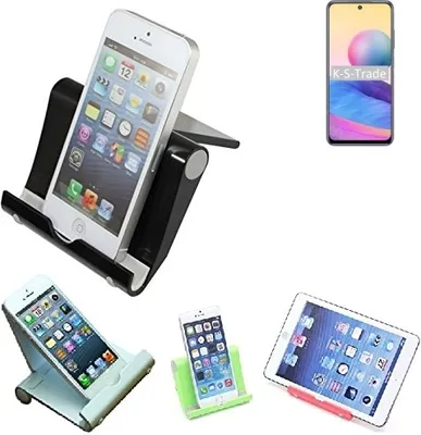Produktbild von K-S-Trade Handy-Ständer kompatibel mit Xiaomi Redmi Note 10 5G faltbarer Tischständer Smartphone Tablet Halterung Reise