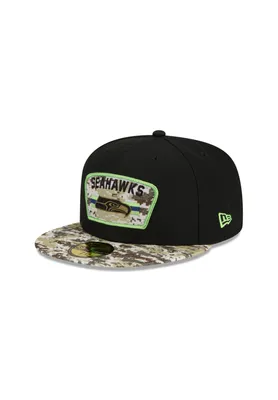 Produktbild von New Era Seattle Seahawks On Field 2021 Salute to Service Black 59Fifty Basecap schwarz 7