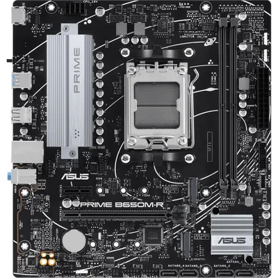 Obrázek produktu pro ASUS PRIME B650M-R, AMD, Zásuvka AM5, AMD Ryzen 8000 Series, AMD Ryzen 7000 Series, Zásuvka AM5, DDR5-SDRAM, 96 GB