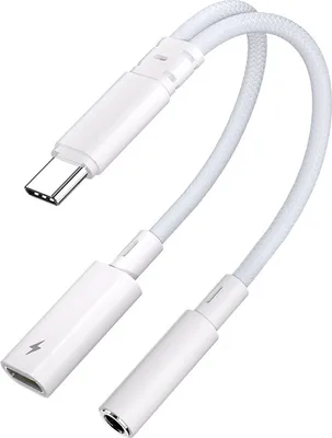Produktbild von INF AA10-B2P15 USB-C auf 3,5-mm-Adapter mit PD-Ladung