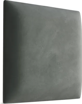 Immagine prodotto di Muralo Pannello imbottito WANDPOLSTER Parete Cuscino Letto Testiera Parete Pannello Magico Velluto Grigio 2241 50cm x 50cm