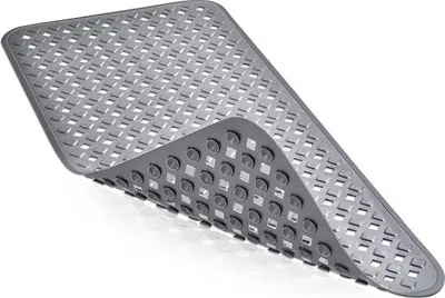 Immagine prodotto di Tappeto da bagno, antiscivolo, 88 x 40 cm, tappetino da doccia, antiscivolo, 260 ventose, tappetino antiscivolo, vasca da bagno, senza BPA, tappetino da doccia, doccia, lavabile in lavatrice e antimuffa, per anziani e bambini, grigio