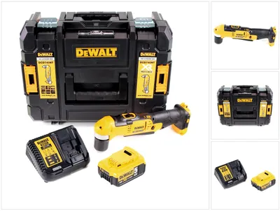 Obrázek produktu pro Akumulátorová úhlová vrtačka Dewalt DCD 740 P1 + 1x 5,0Ah akumulátor + nabíječka + TSTAK