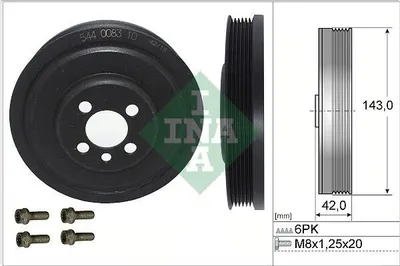 Obrázek produktu pro Řemenice, klikový hřídel INA 544 0083 20