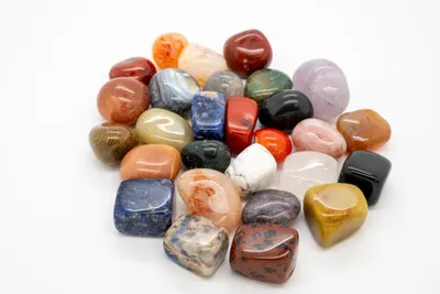Produktbild von Edelsteine (500g) - hochwertiger Trommelsteinmix - bunte Mischung - 2-3cm große Steine