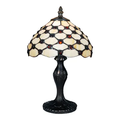Obrázek produktu pro Stolní lampa TIFFANY 1xE14/40W antická hnědá s vypínačem