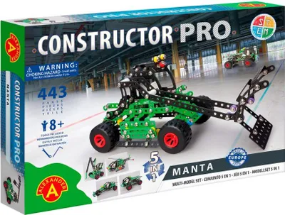 Produktbild von Baukasten „Mały Konstruktor Manta“ 5-in-1, 443 Teile