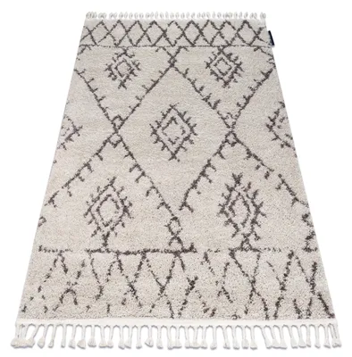 Imagen del producto de Alfombra BERBER FEZ G0535 crema/marrón Franjas Bereber Marroquí Shaggy beige 120x170 cm