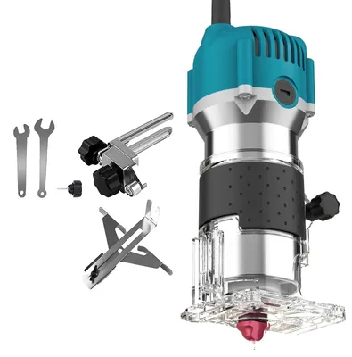Produktbild von Holzfräse, 6 variable Geschwindigkeiten, ergonomisches Design, Blaue B