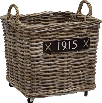 Produktbild von Feuerholzkorb Kaminholzkorb Holzkorb 50x50x45cm Rattan Handmade Wonhzimmer 901402
